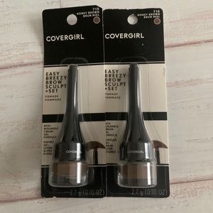 CoverGirl Easy Breezy Brow Sculpt Set Pomade 715 HONEY BROWN New Sealed--2 Count